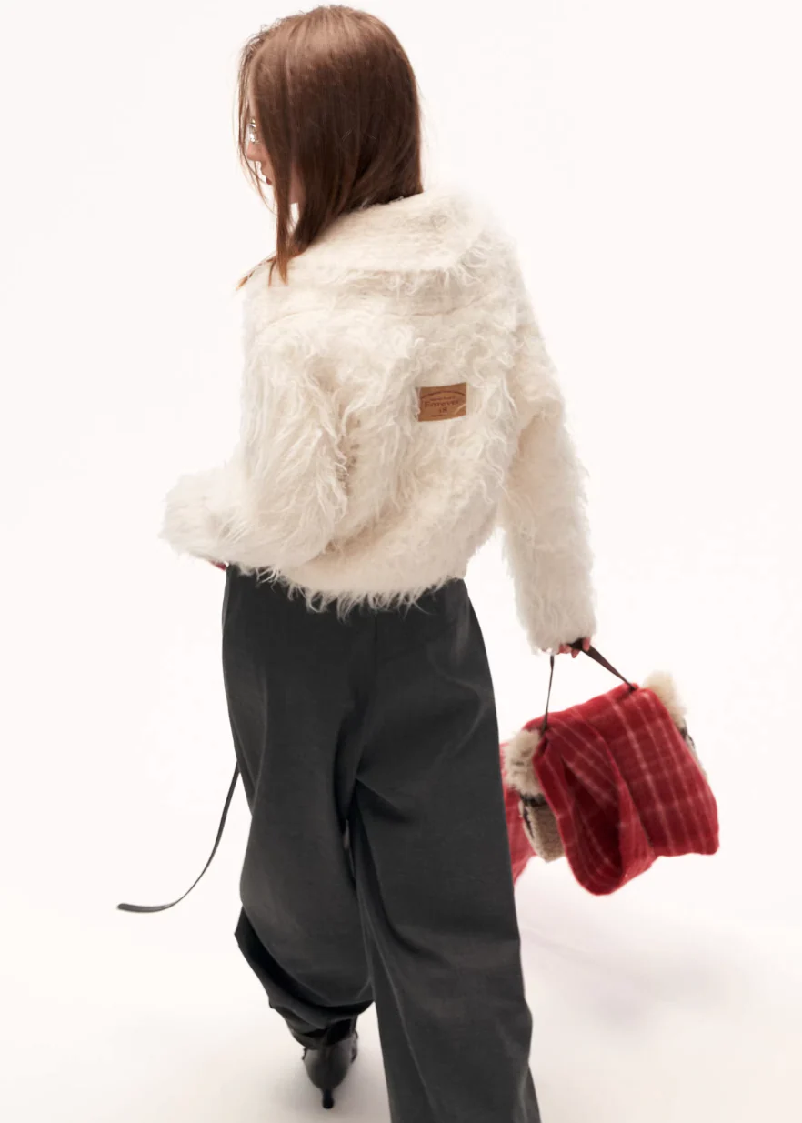 Loop Yarn Fleece Cardigan - Image 5