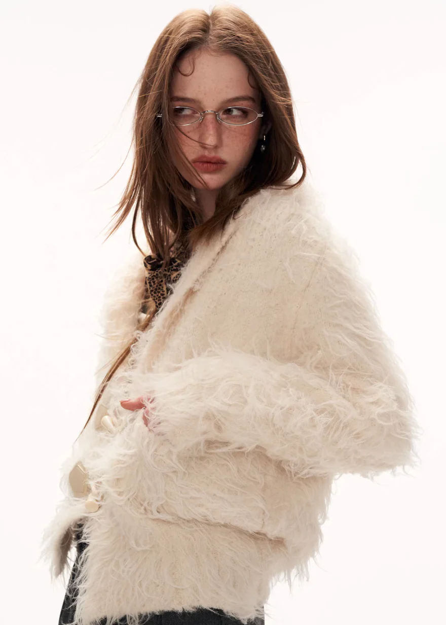 Loop Yarn Fleece Cardigan - Image 6
