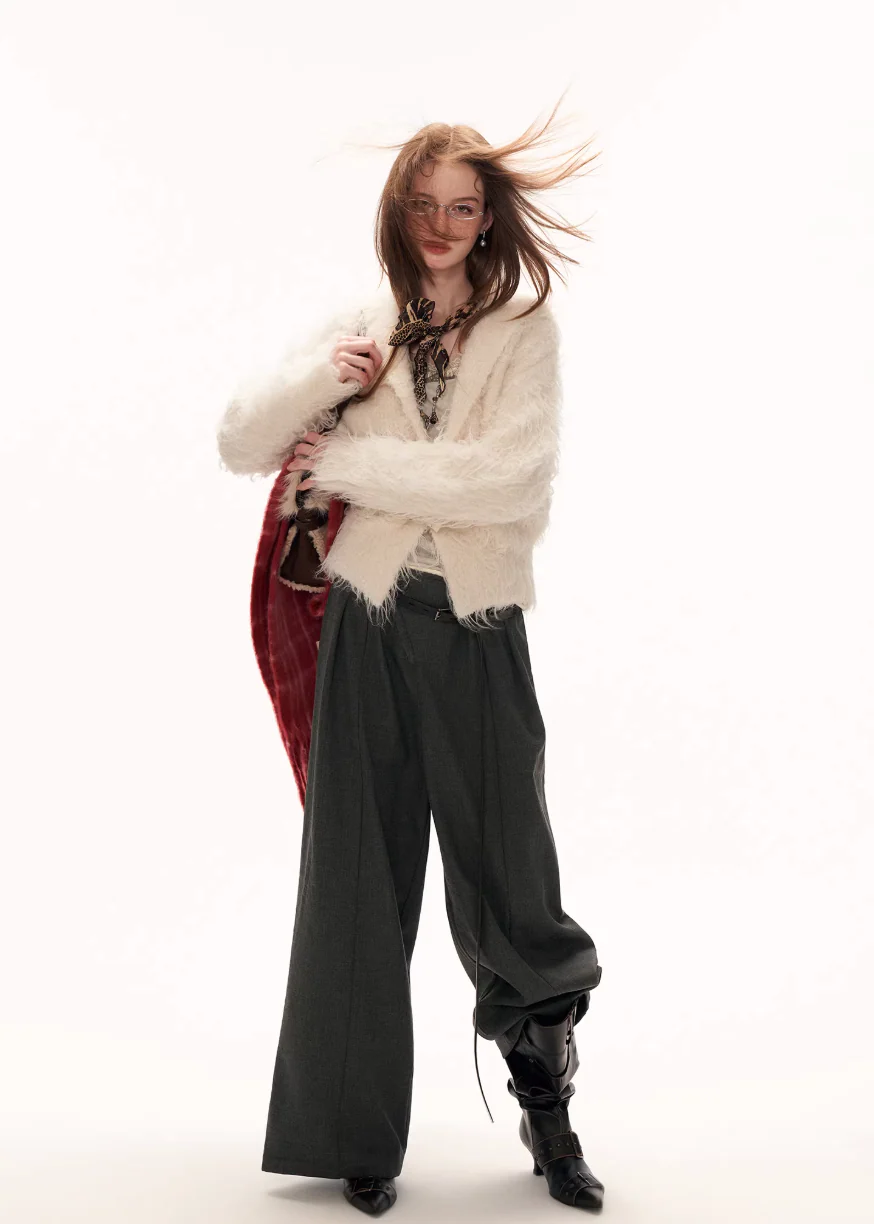 Loop Yarn Fleece Cardigan - Image 8