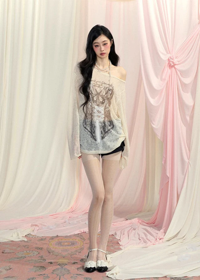 Loose Lace Sunscreen Shirt - Image 5