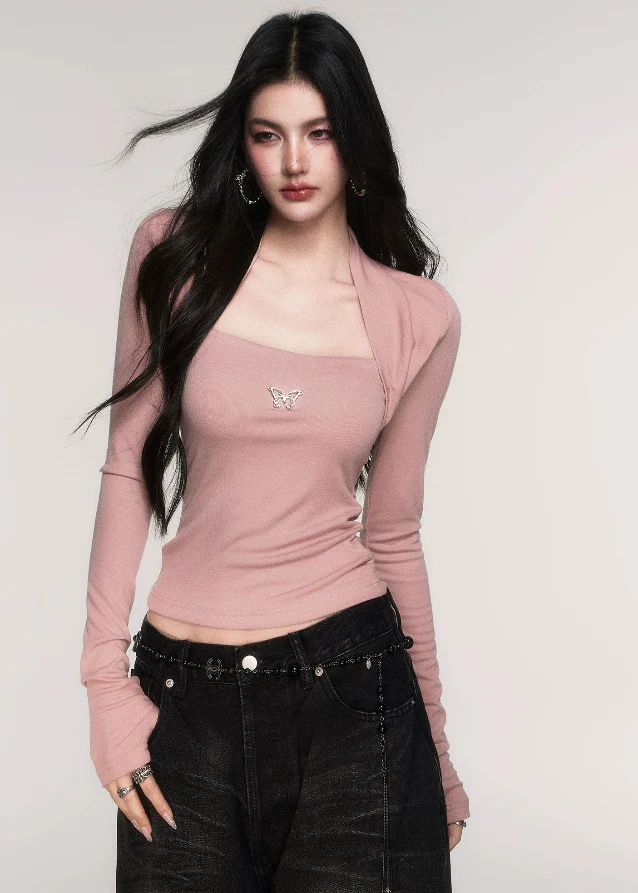 Sleek Frame Fake-Two Long Sleeve - Image 3