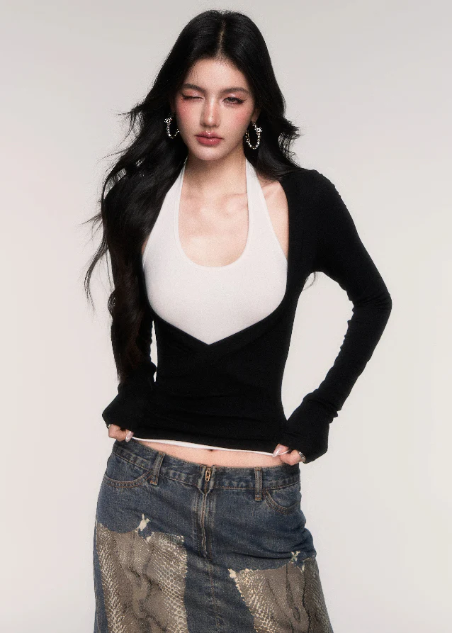 Dual Fit Halterneck Two-Piece Top