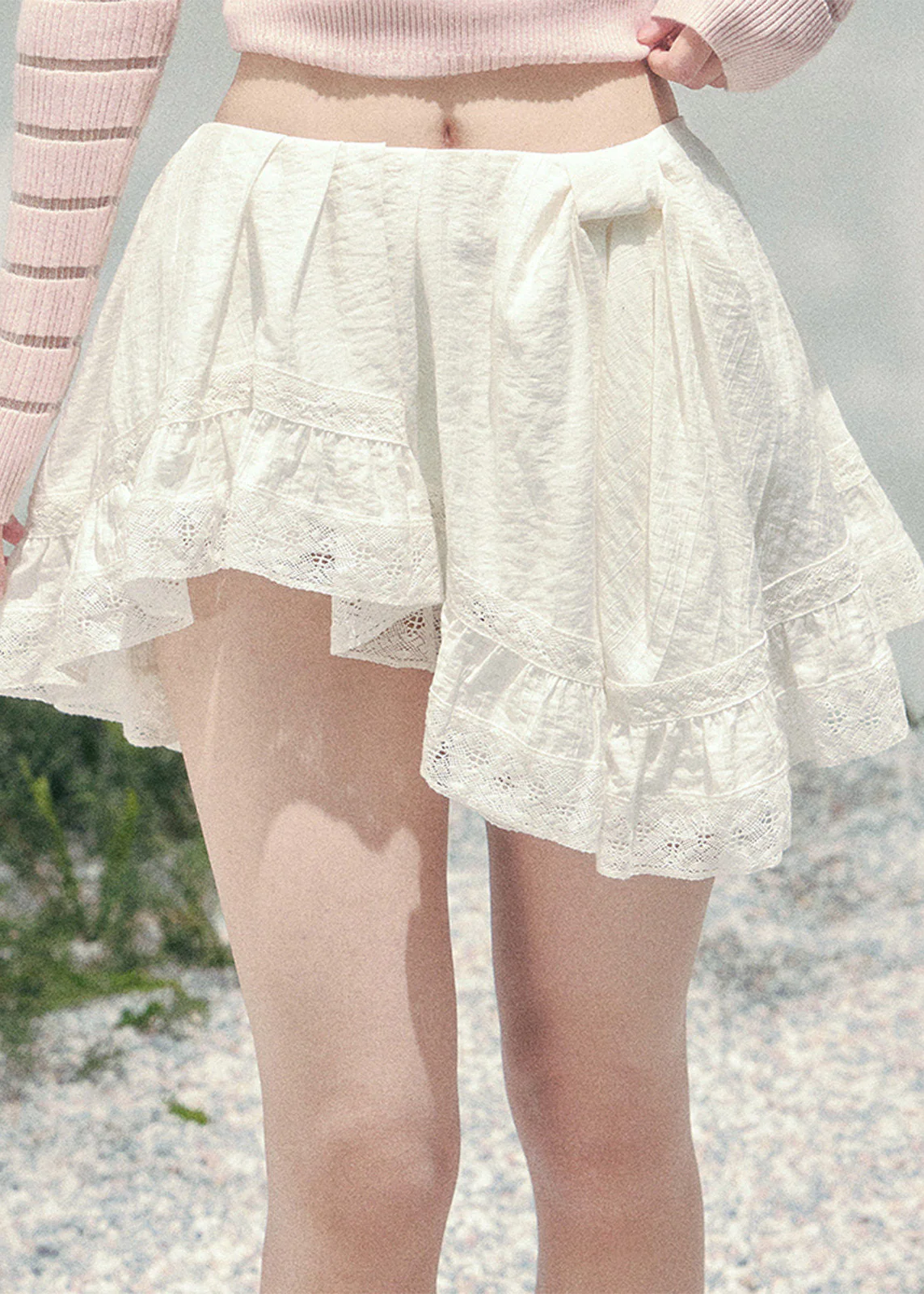 Lune Ondine Lace Mini Skirt