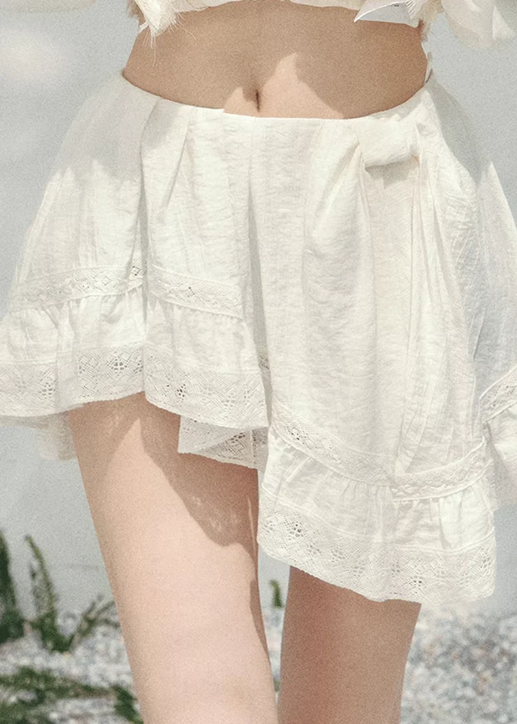 Lune Ondine Lace Mini Skirt - Image 10
