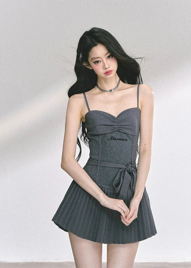 Lune Poudrée Wrapped Shoulder Dress - Image 4