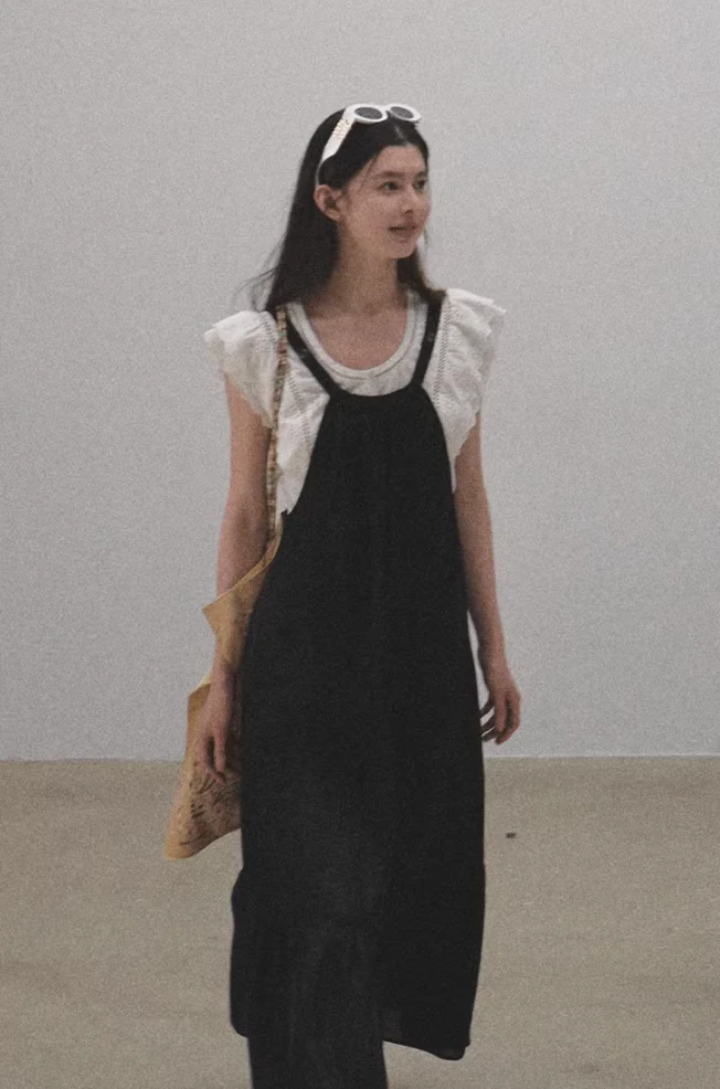 Lyocell Halter Little Black Dress