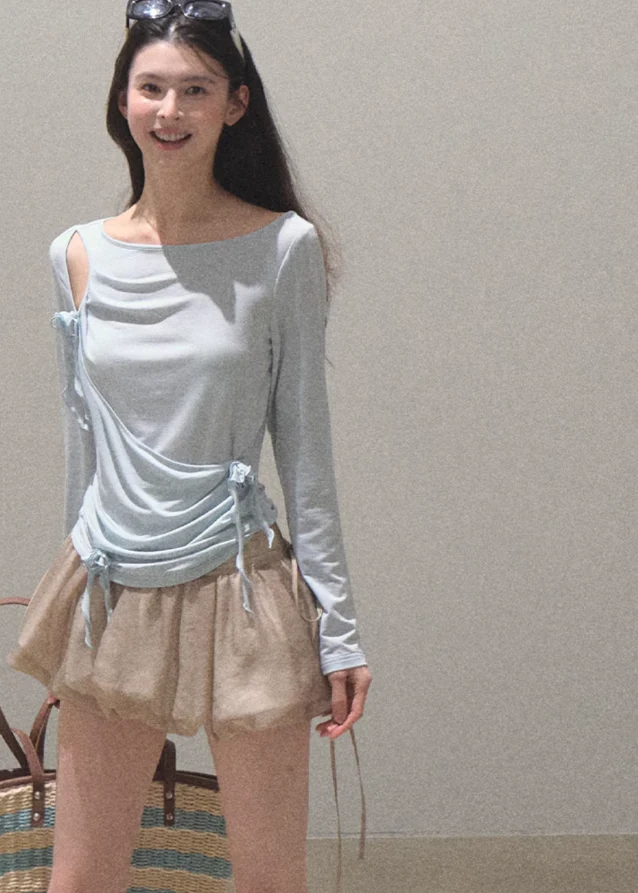 3D Flower Lyocell Knit Top - Image 2