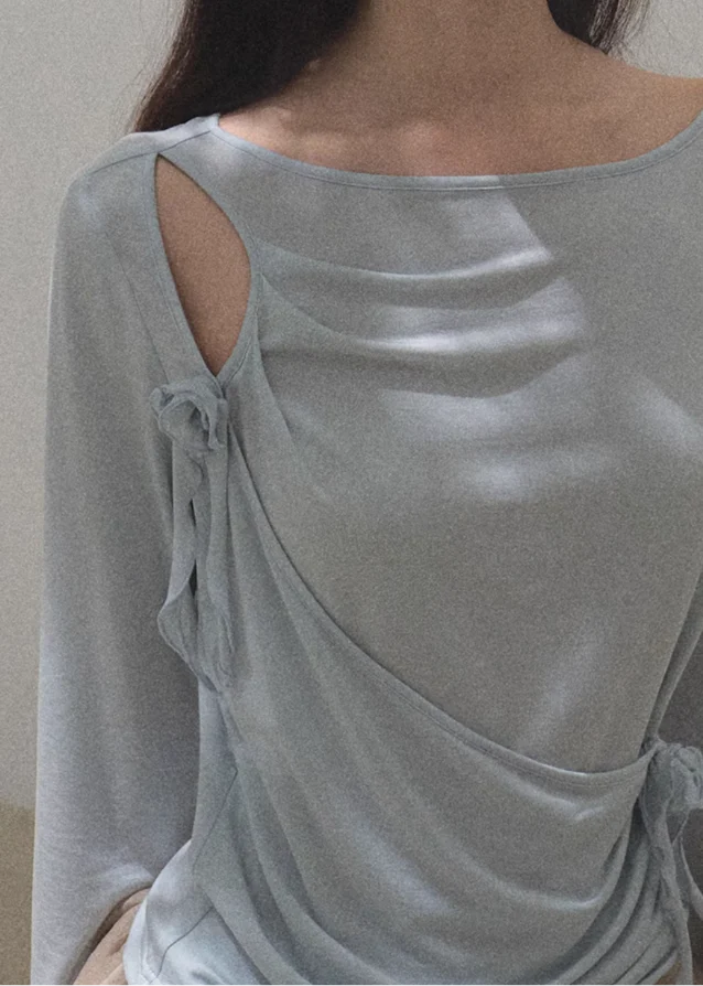 3D Flower Lyocell Knit Top - Image 4