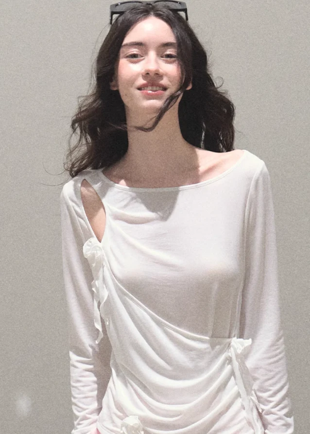 3D Flower Lyocell Knit Top - Image 5