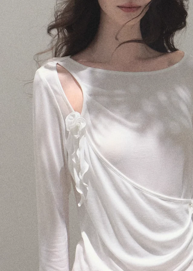3D Flower Lyocell Knit Top - Image 8