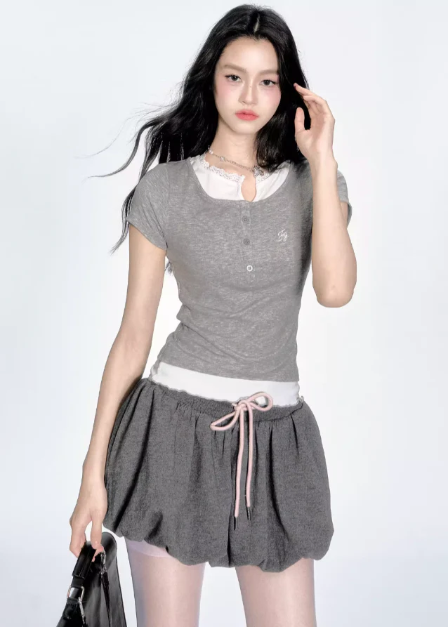 Tencel Tee & Bud Skirt Set - Image 7