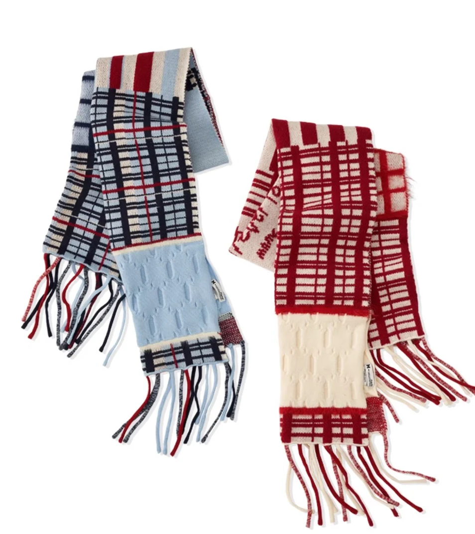 Check scarf casual all-match - Image 12