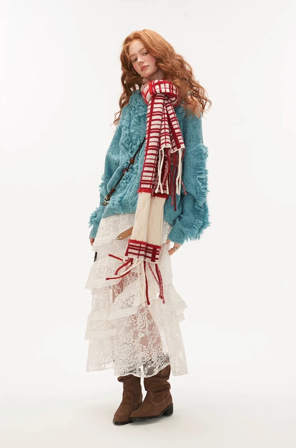 Check scarf casual all-match - Image 7