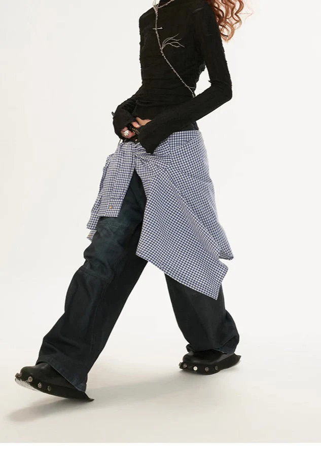 Destruction high collar long-sleeved T-shirt - Image 14