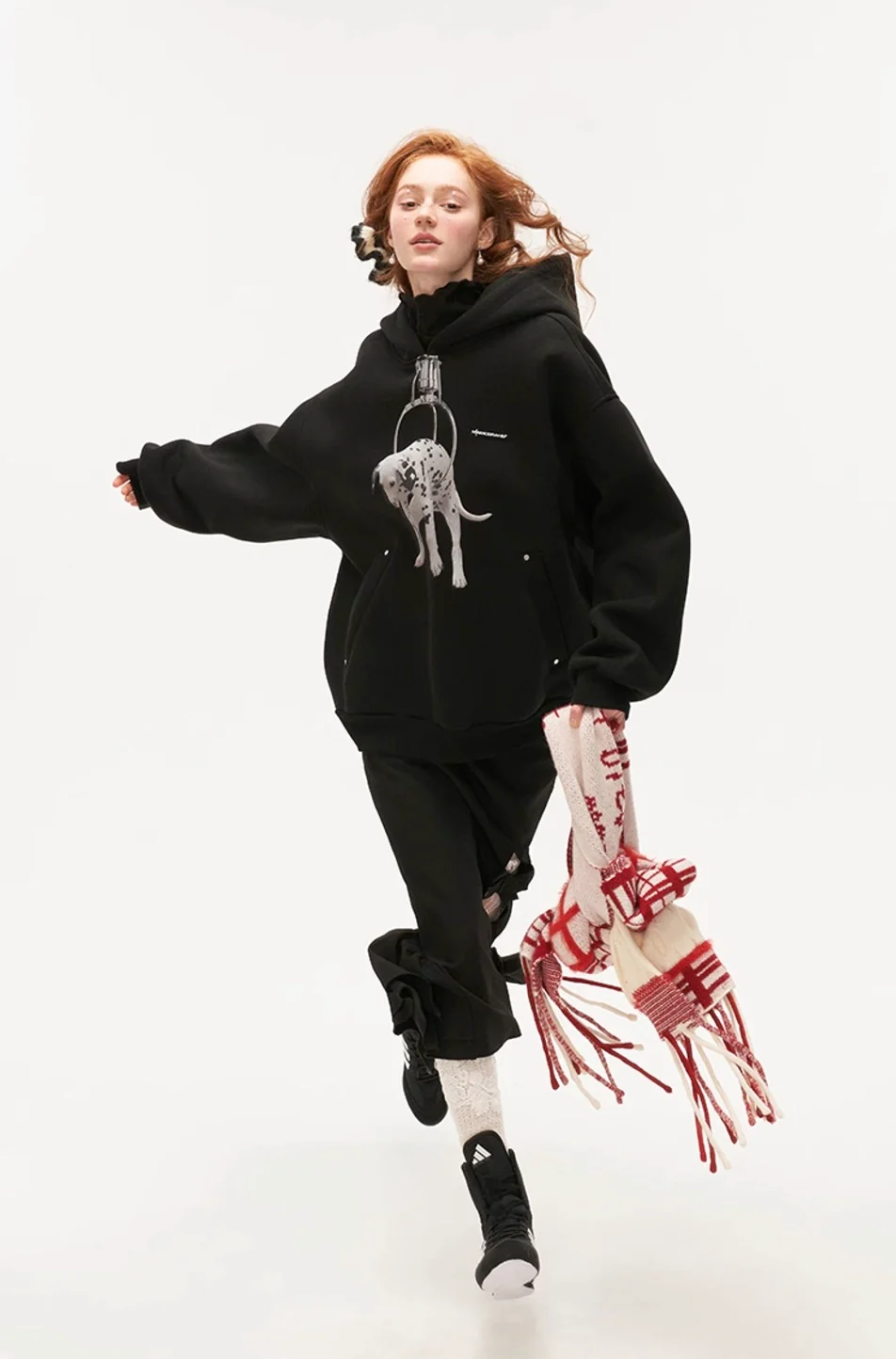 Dog hooded sweatshirt loose casual long-sleeved - Image 16