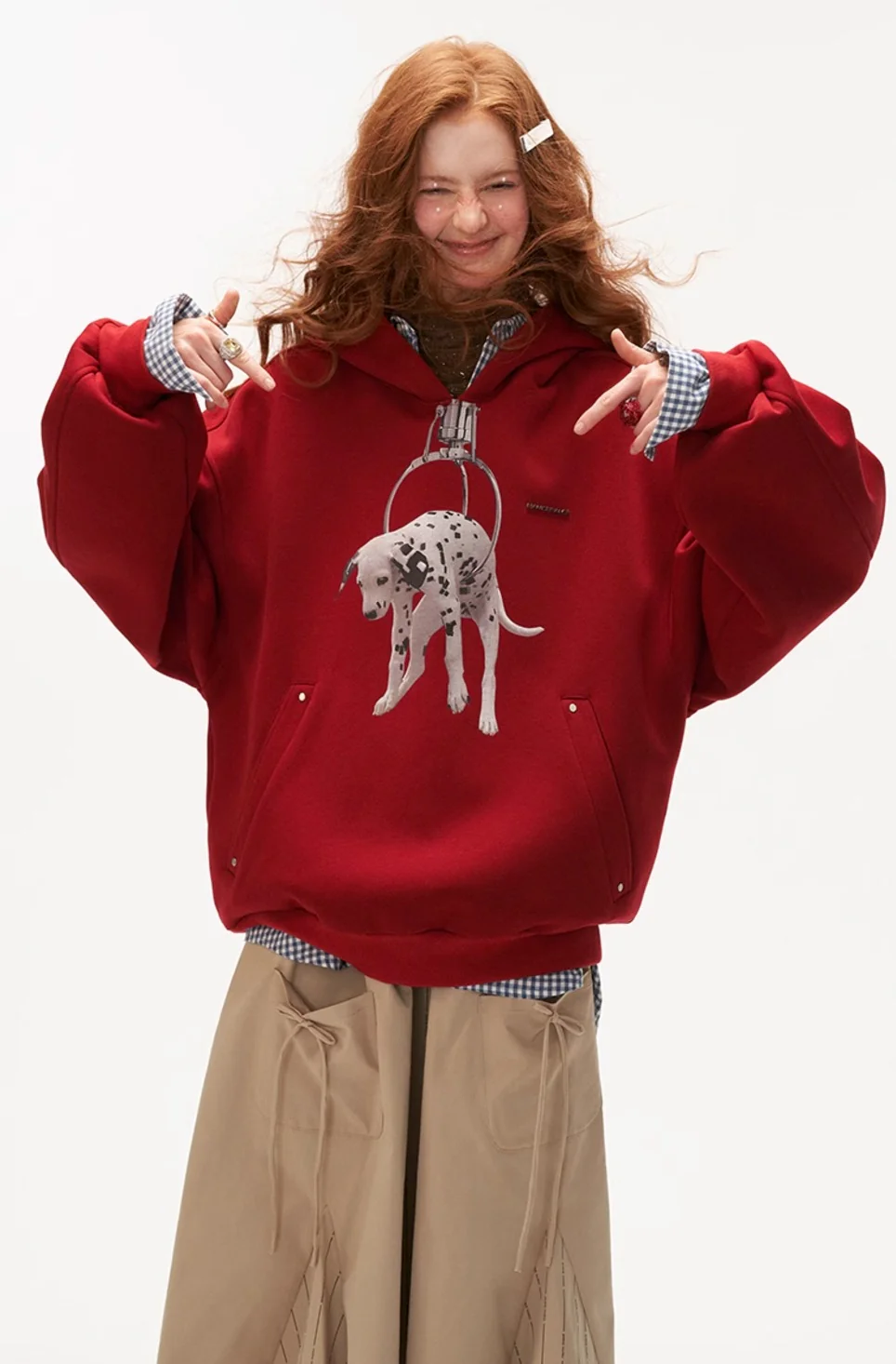 Dog hooded sweatshirt loose casual long-sleeved - Image 9