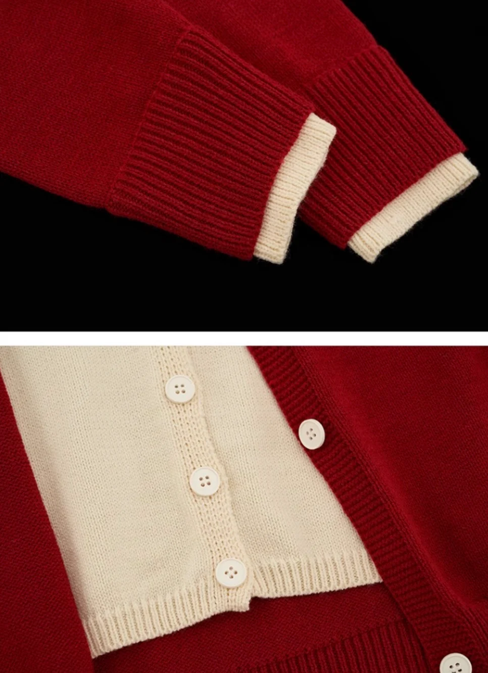 Fake two-piece sweater jacket - Image 6