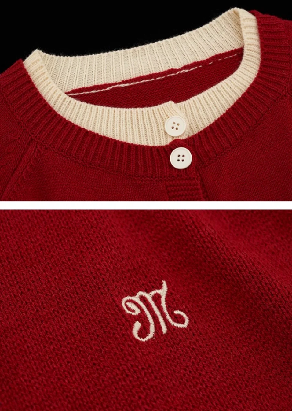 Fake two-piece sweater jacket - Image 7