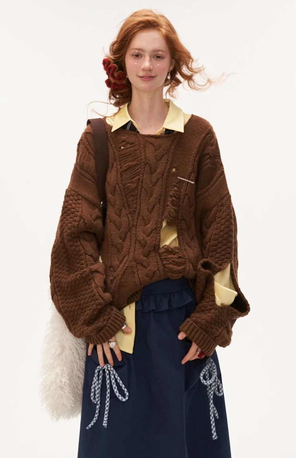 High-end knitted sweater jacket - Image 10