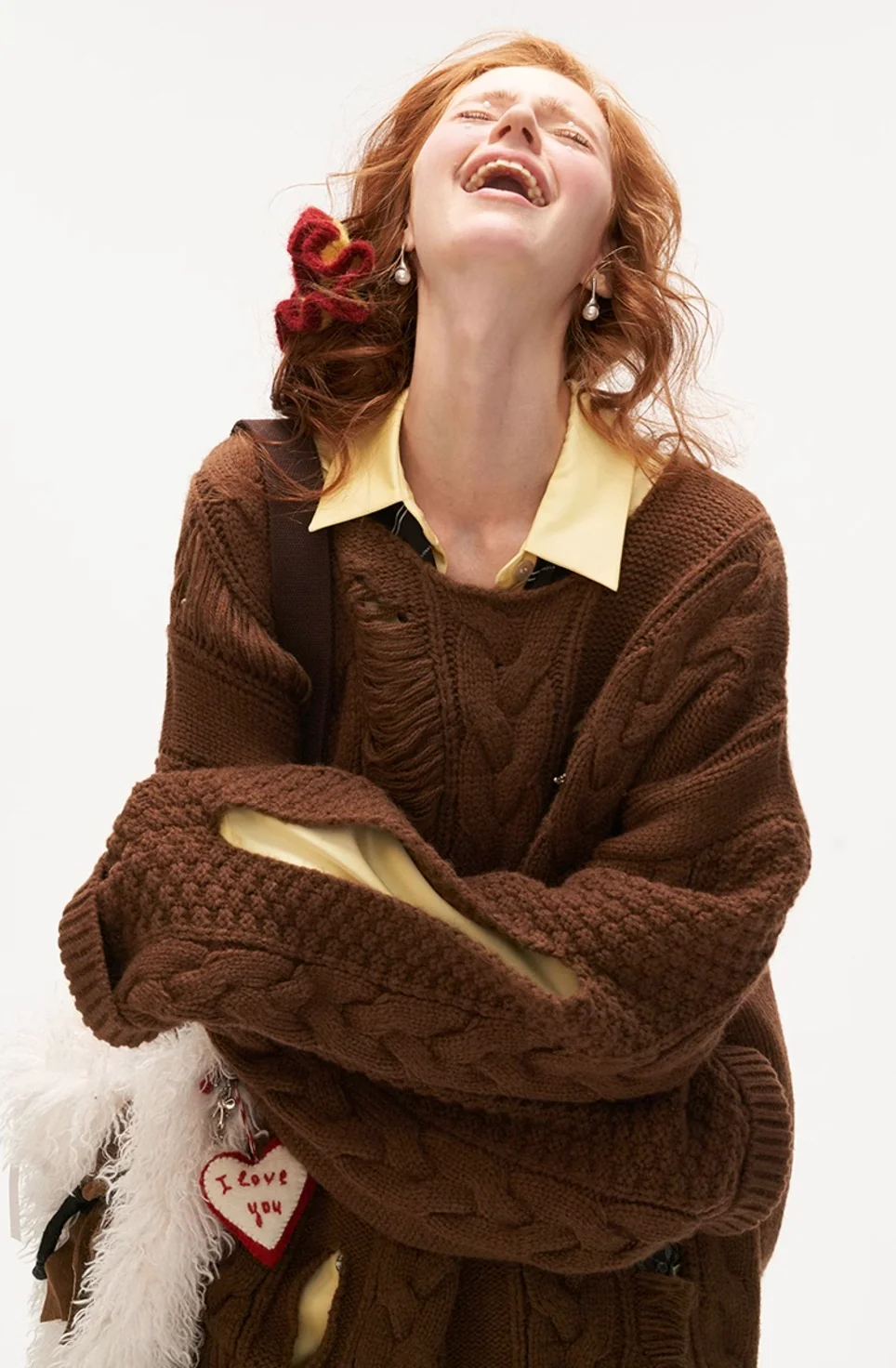 High-end knitted sweater jacket - Image 11