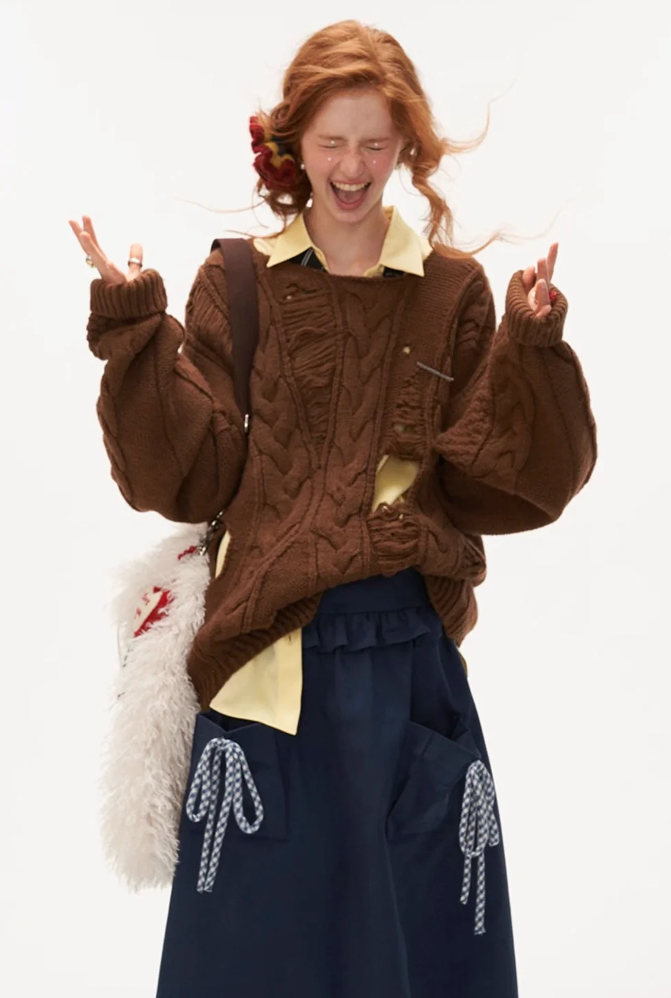 High-end knitted sweater jacket - Image 12