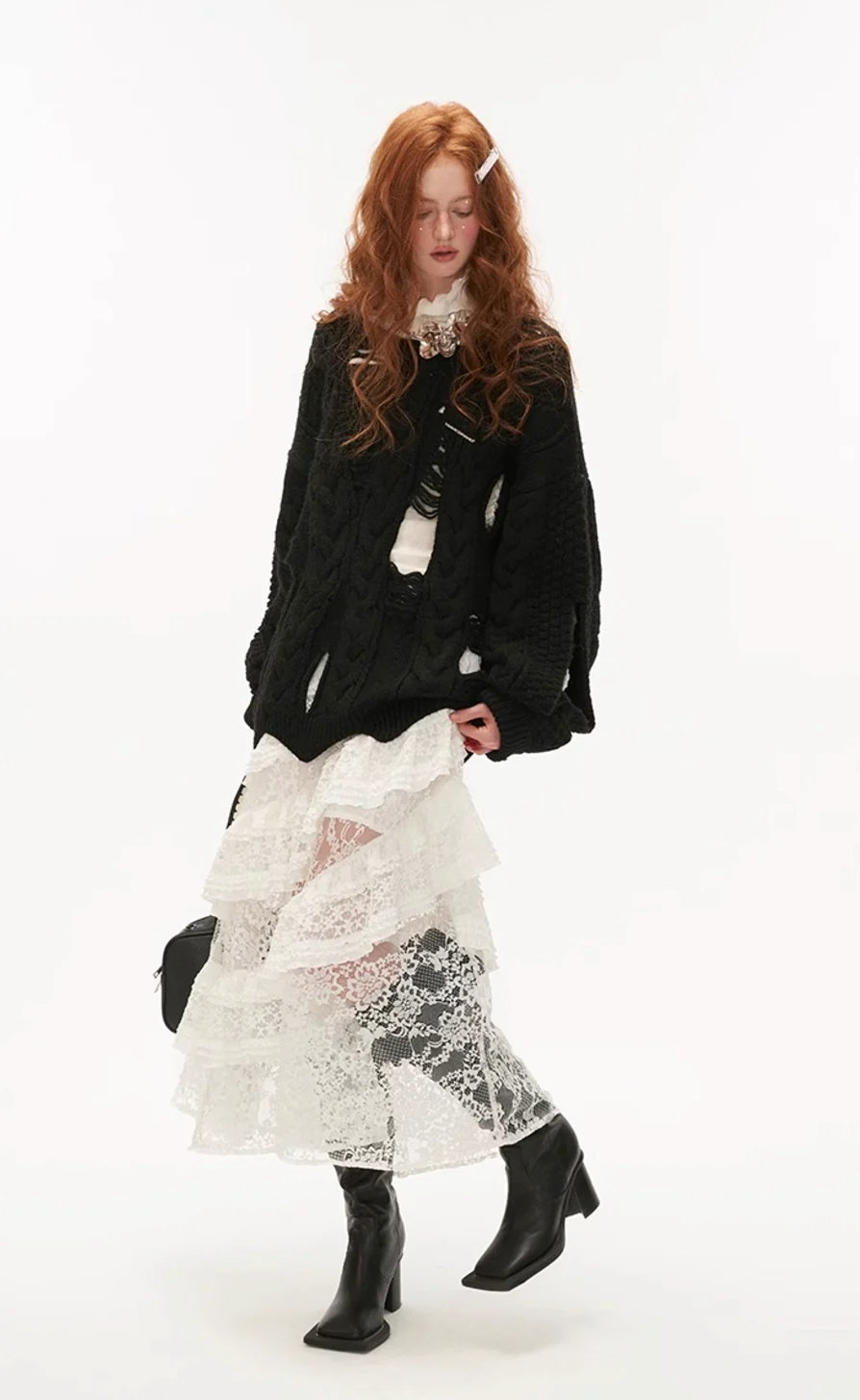 High-end knitted sweater jacket - Image 13