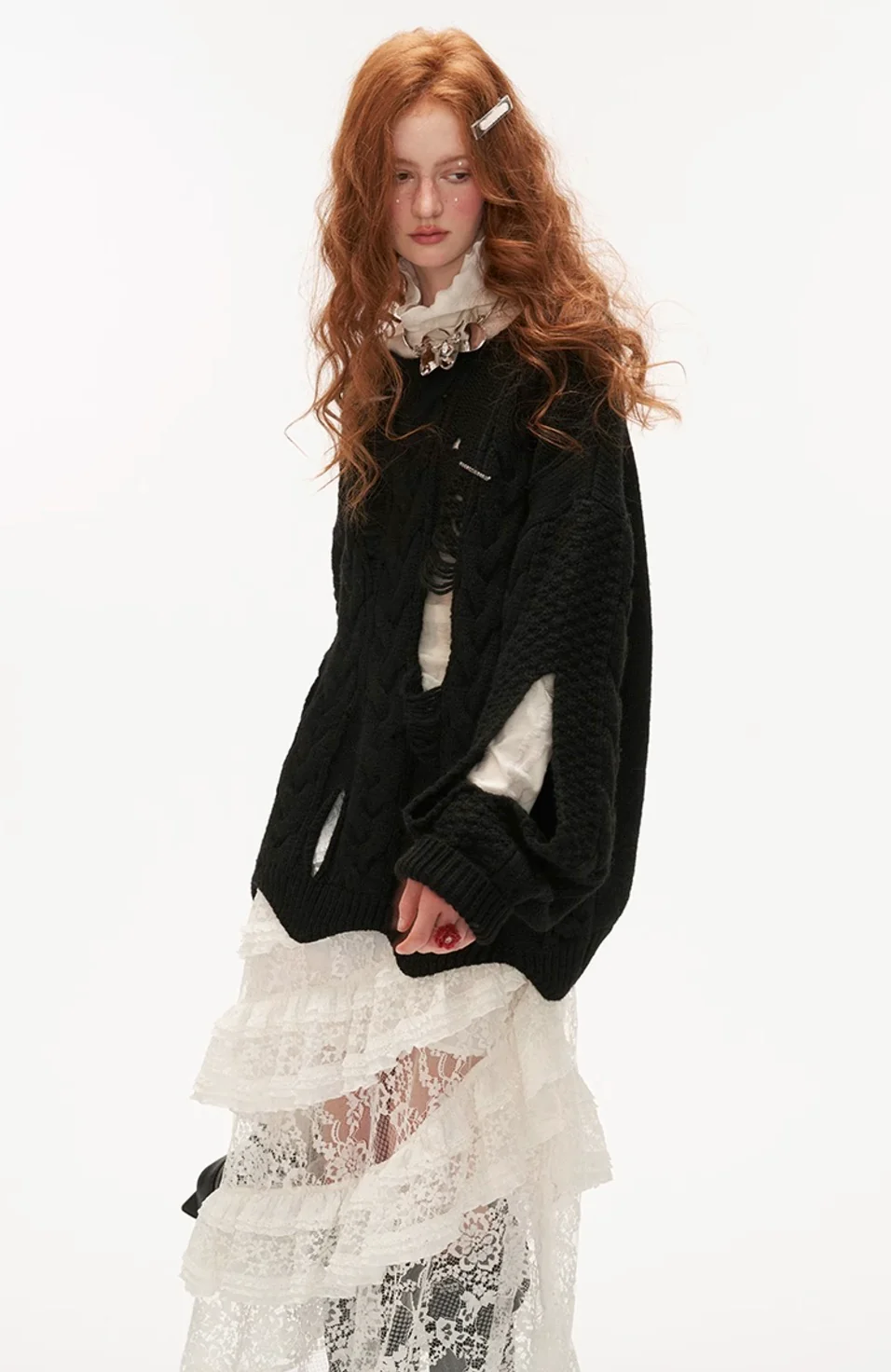 High-end knitted sweater jacket - Image 14