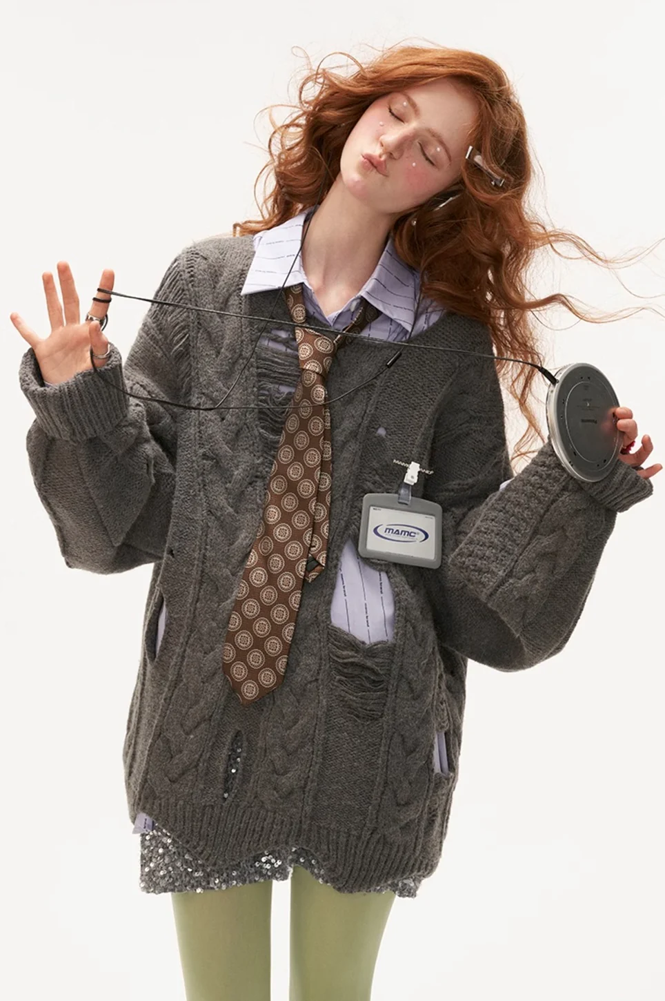 High-end knitted sweater jacket - Image 16