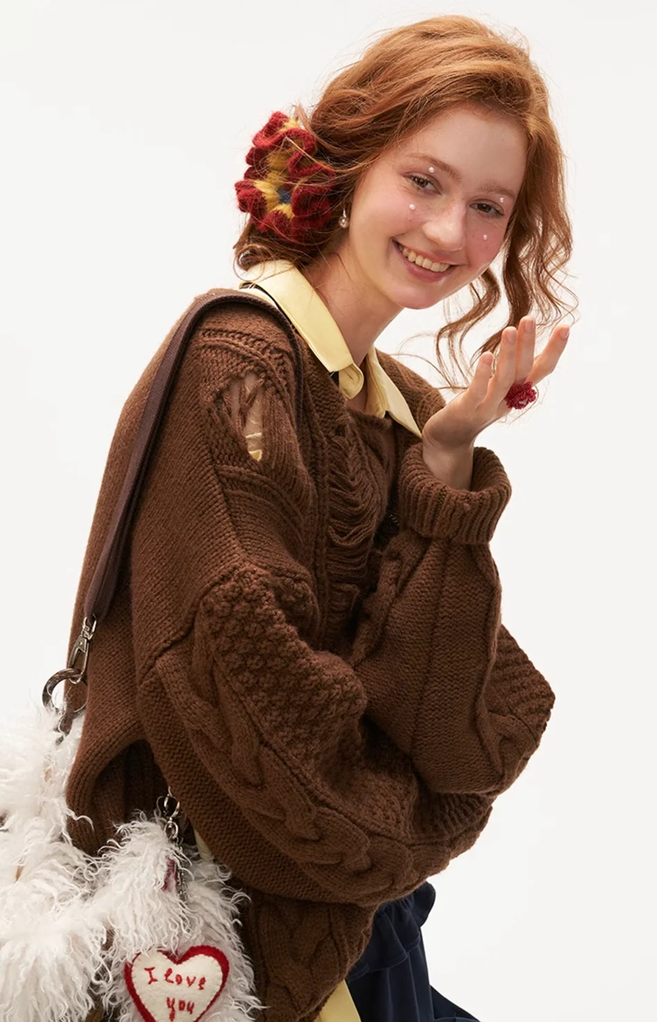 High-end knitted sweater jacket - Image 18