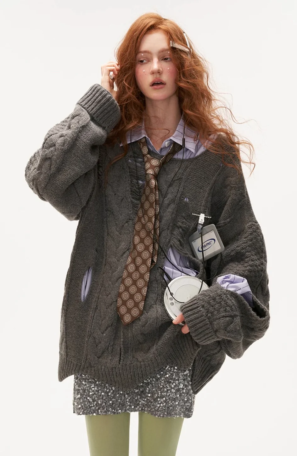 High-end knitted sweater jacket - Image 19