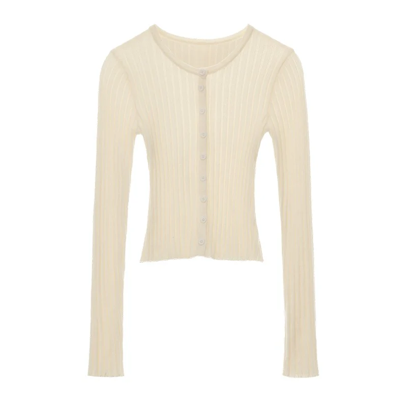 Lace long-sleeved knitted cardigan - Image 7