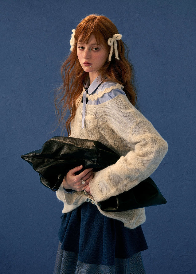 Letter Shoulder Knit - Image 2