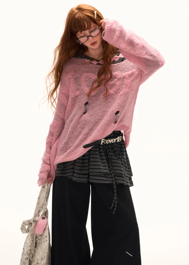 Letter Shoulder Knit - Image 3