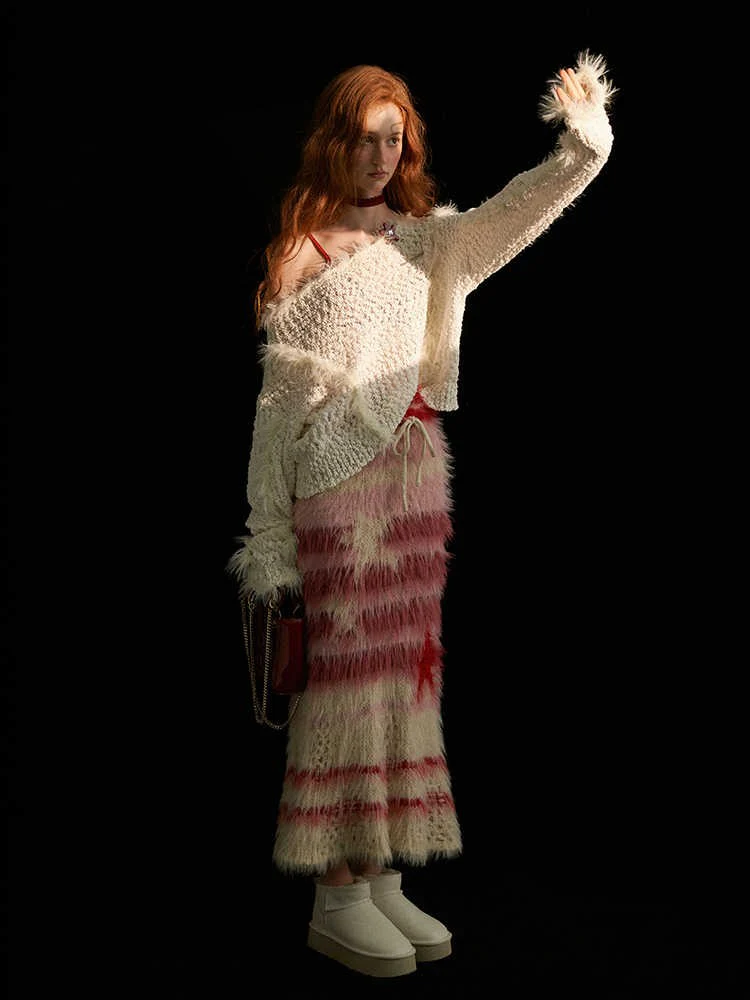 Original striped star skirt midi and long skirt - Image 4
