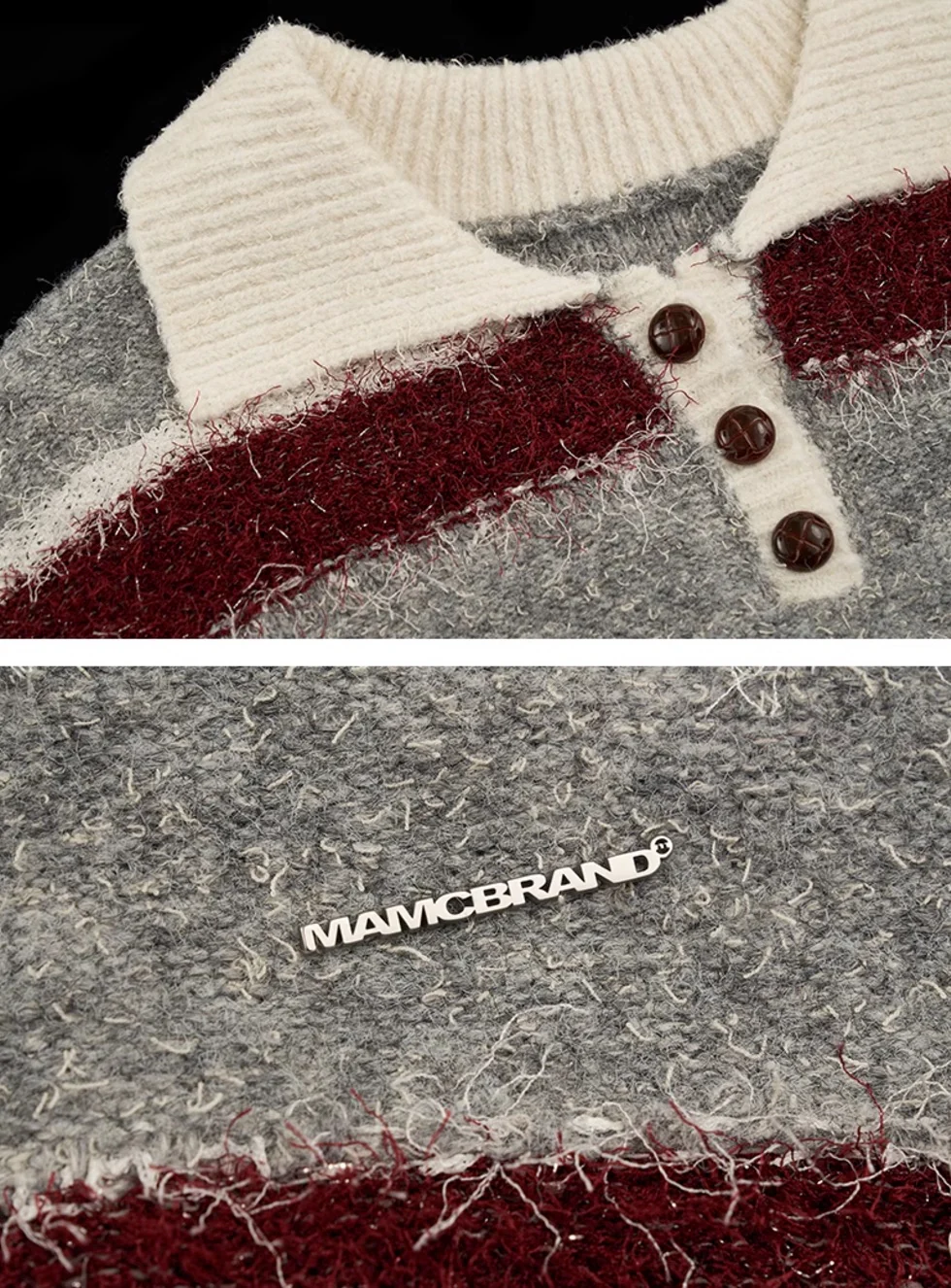 Polo sweater loose fashion all-match sweater - Image 8
