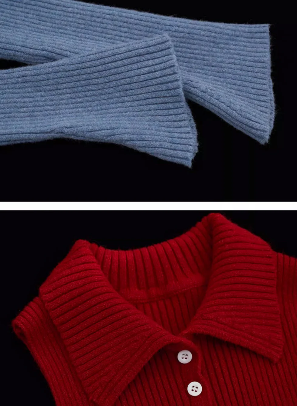 Polo vest sweater and slim fit top - Image 17