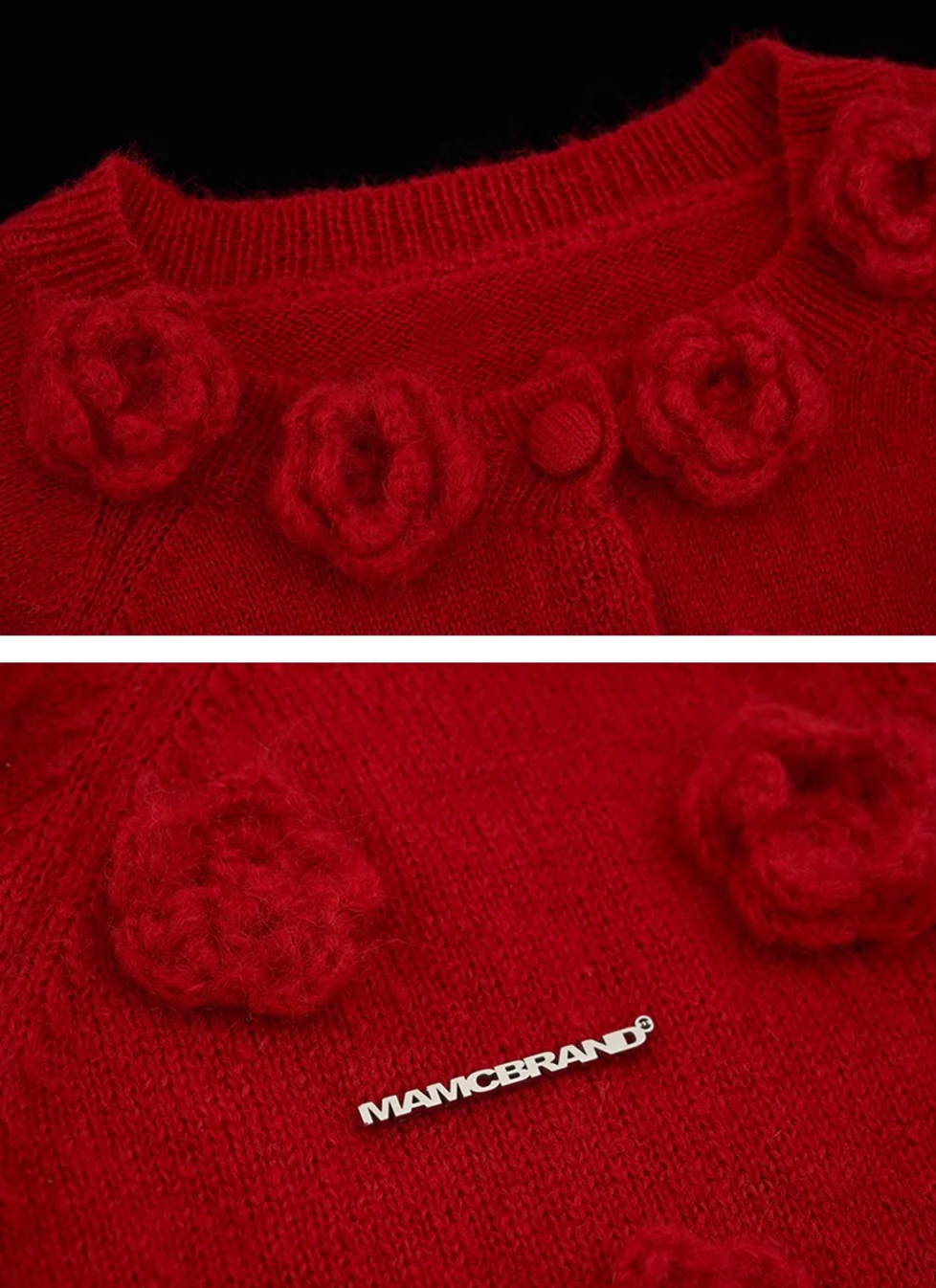 Rose short cardigan sweater long-sleeved - Image 7