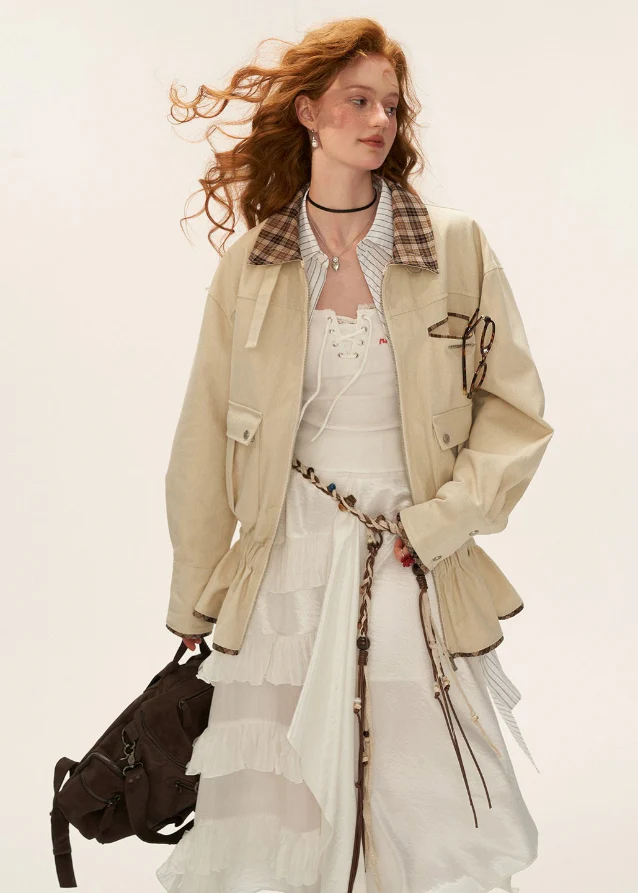 Fur-Collar Cargo Jacket - Image 2