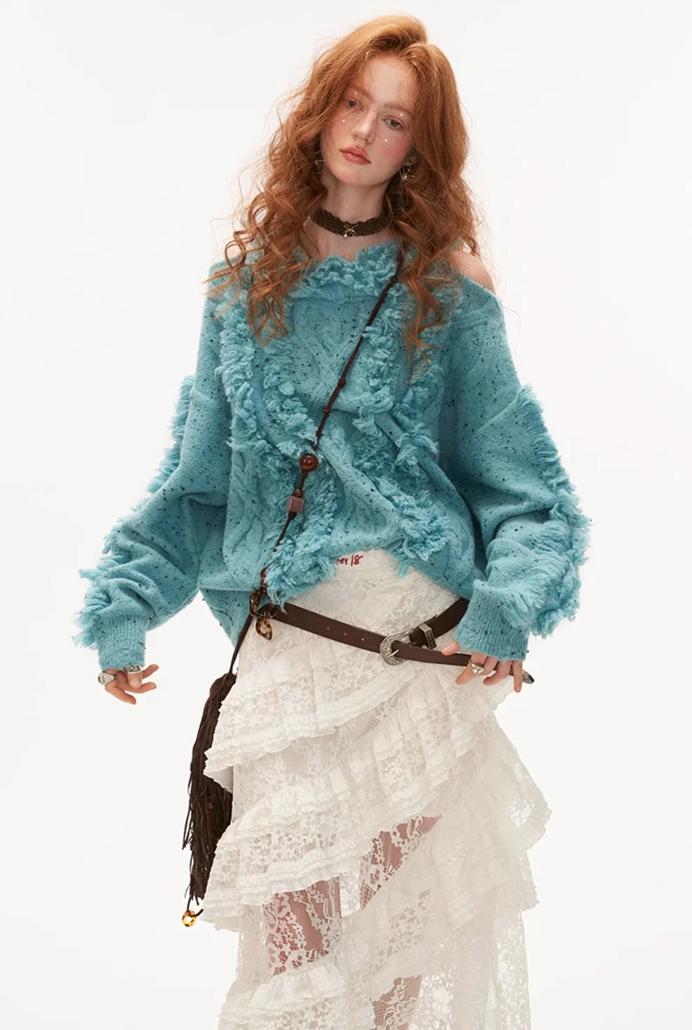 Tassel Sweater Loose Knitted Sweater Top - Image 11