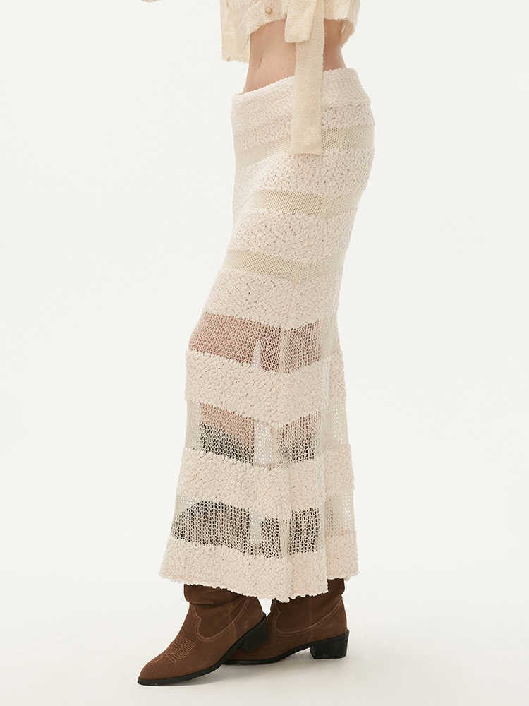Three-dimensional woolen decorative skirt long - Image 3