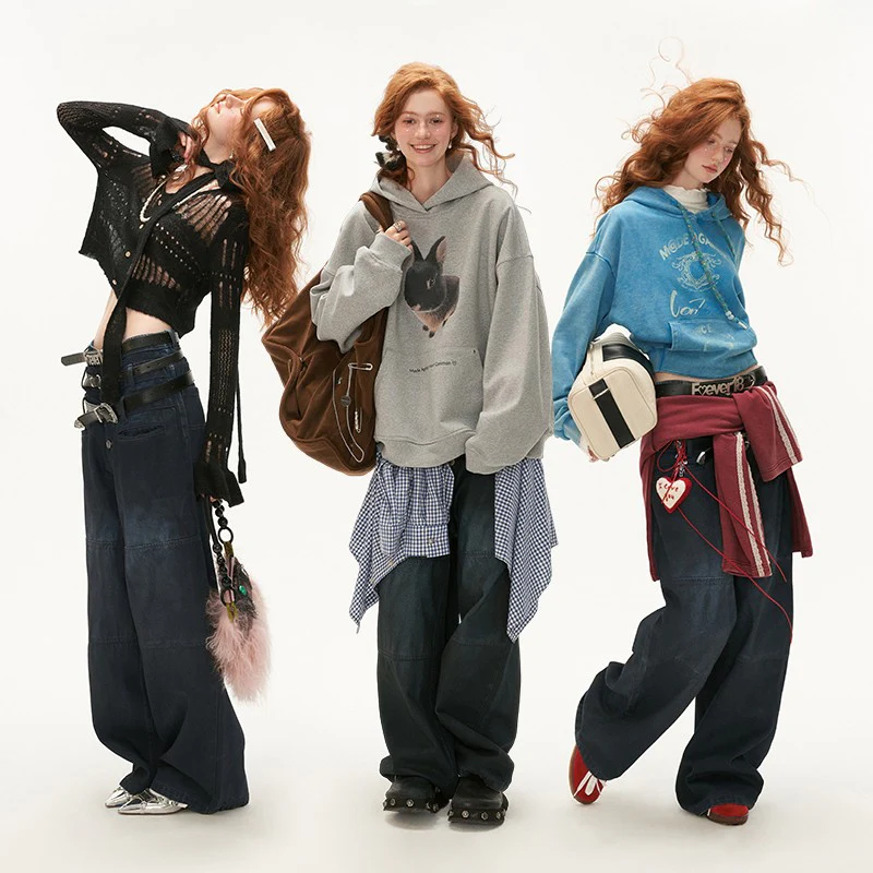 Three-waist jeans loose casual pants - Image 9