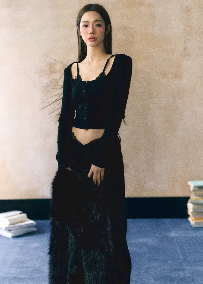 Midnight Lace Layer Top - Image 4