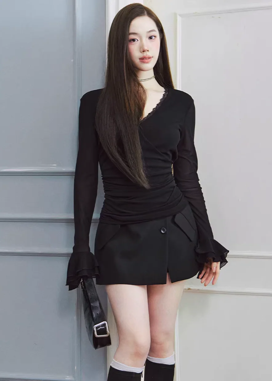 Midnight Line Tailored Mini Skirt - Image 13