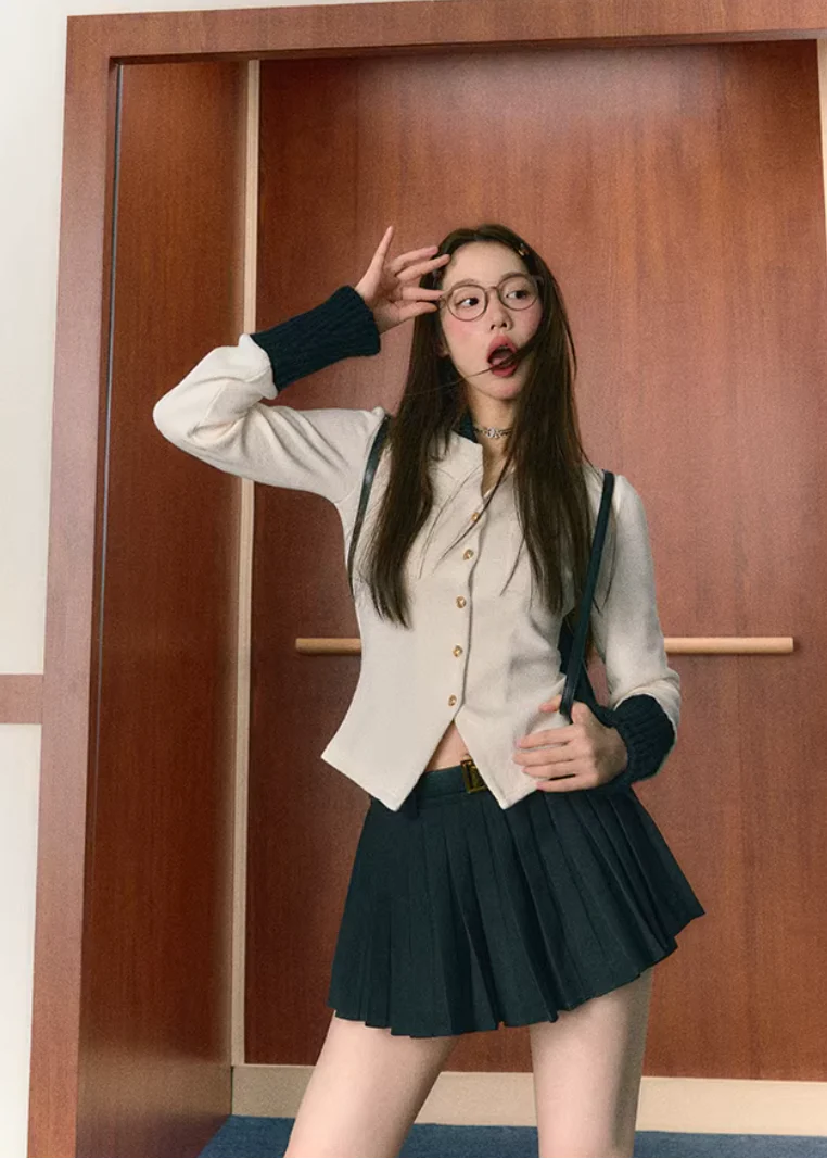 Midnight Preppy Pleated Set - Image 10