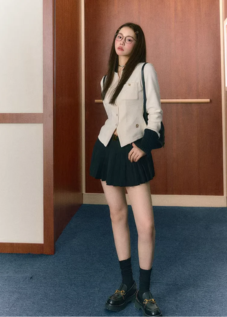 Midnight Preppy Pleated Set - Image 11