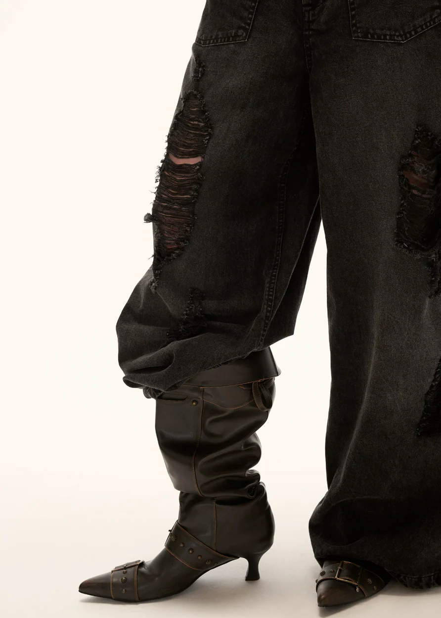 Midnight Raw Edge Jeans - Image 6