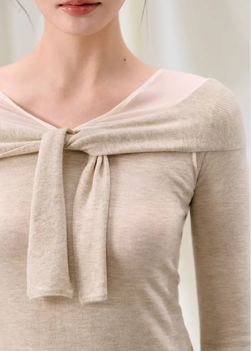 Midnight Twist Mesh Knit Top - Image 10