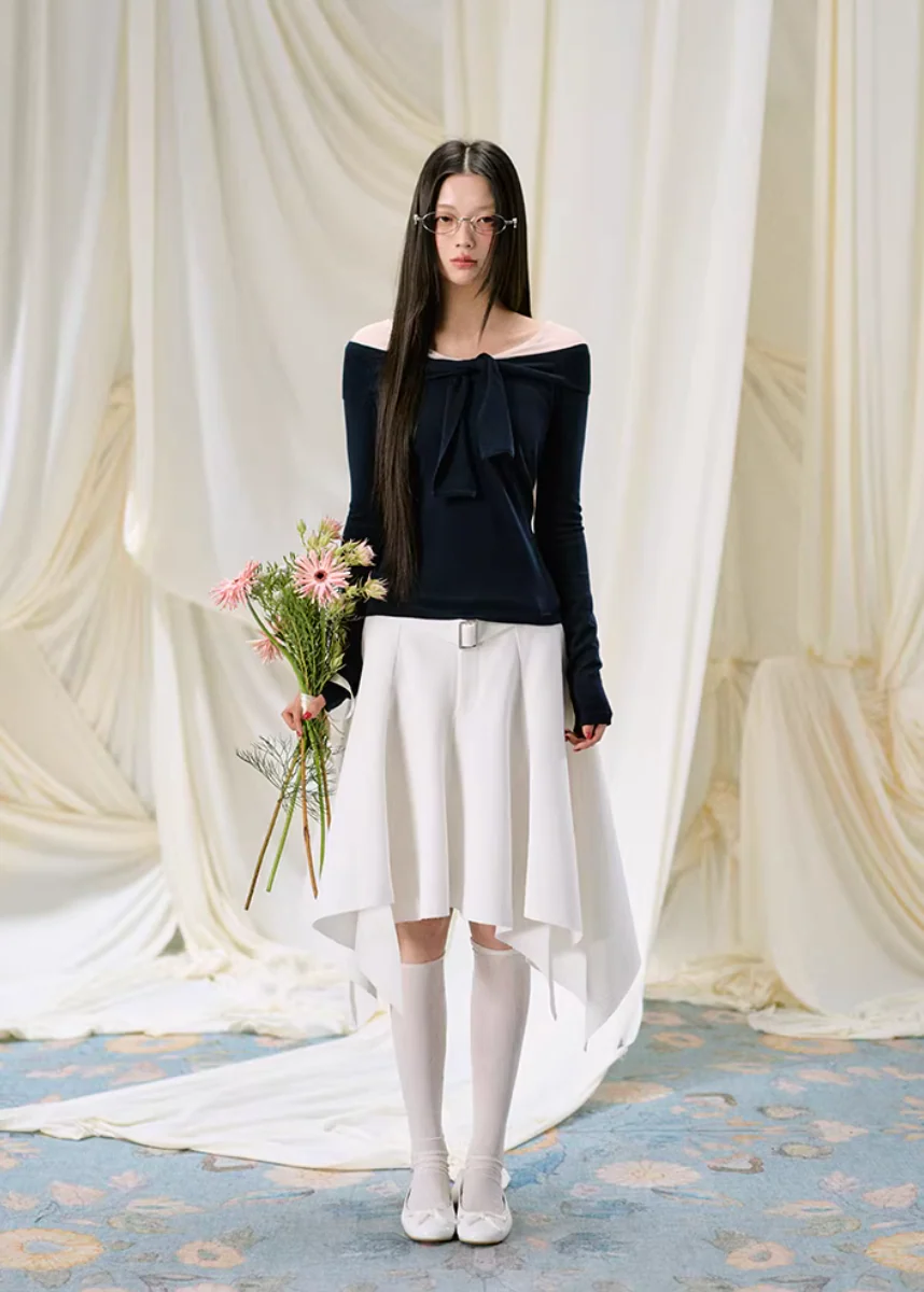 Midnight Twist Mesh Knit Top - Image 13