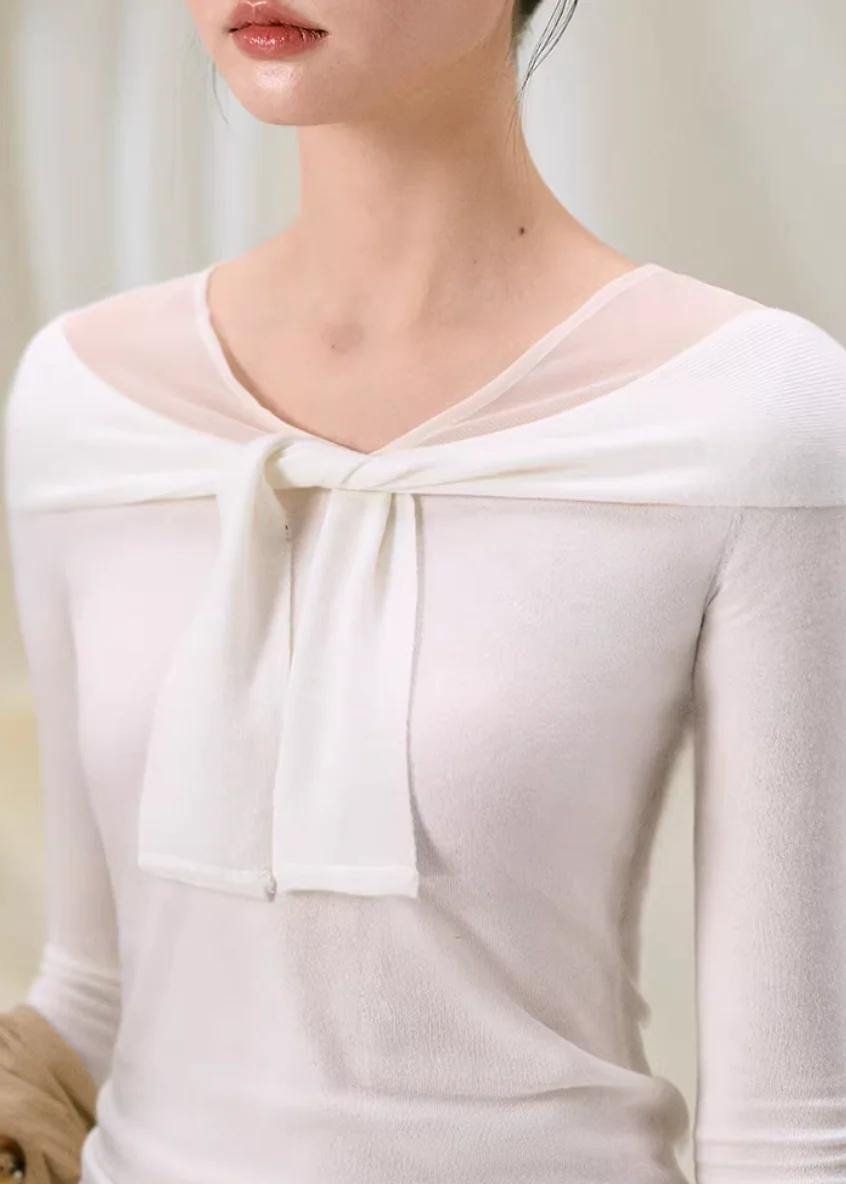Midnight Twist Mesh Knit Top - Image 5