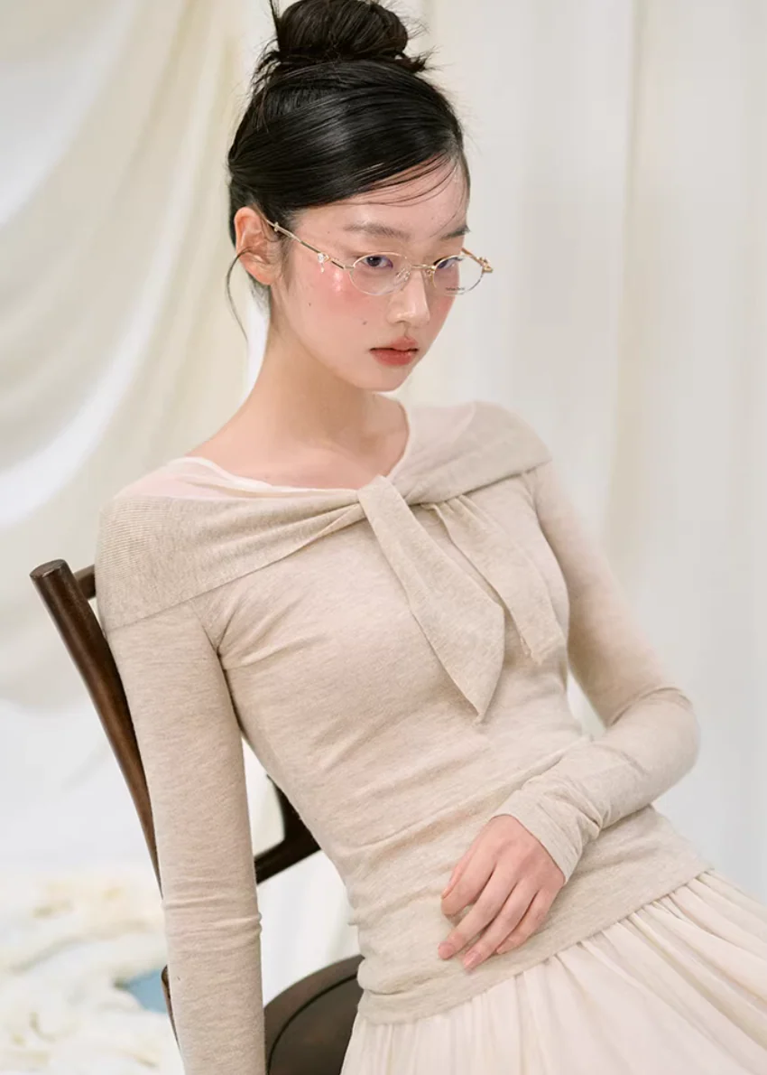 Midnight Twist Mesh Knit Top - Image 9